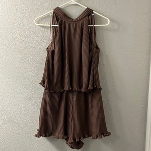 Women’s Mocha Romper Size: S